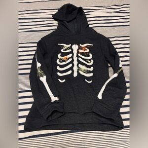 Black Skeleton Graphic Hoodie Boys cat & Jack skeleton hoodie size 10/12 nwot